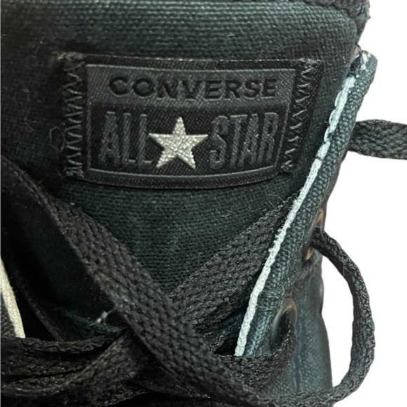 Converse SZ 6 big girls / women’s black with cheetah see photos - Picture 6 of 9